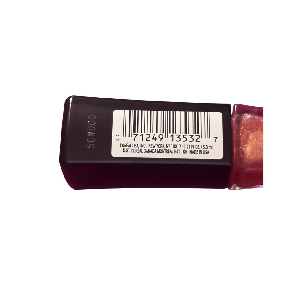 L'Oreal Lip Gloss 0.21oz 805 Suede Infallible 8HR Pro Gloss Shimmer Bronze - Picture 3 of 4